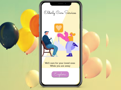 Elderly care services app design