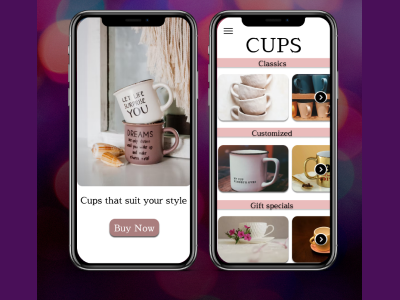 Cup purchase app design app branding design icon illustration logo ui ux