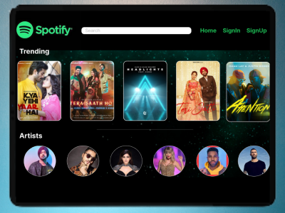 Spotify app design for iPad app branding design icon illustration logo typography ui ux vector