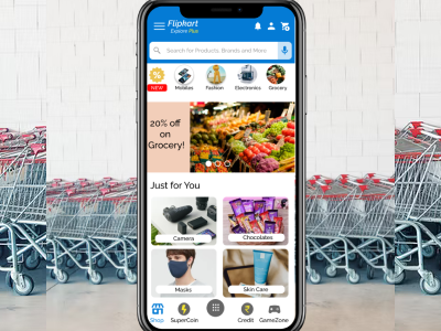 Redesigned Flipkart app HomePage