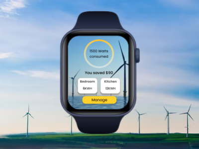 Power consumption app design for Apple Watch