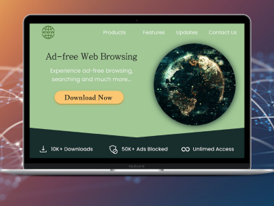 Ad free browsing Webapp design