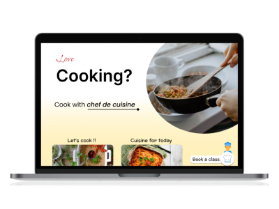 Learn cooking website design with popup app branding design icon illustration logo typography ui ux vector