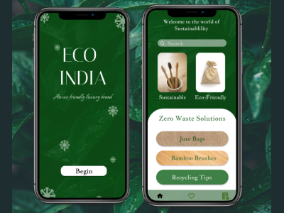 Eco India app design app branding design icon illustration logo typography ui ux vector