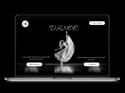 Dance Academy landing page design app branding design icon illustration logo typography ui ux vector