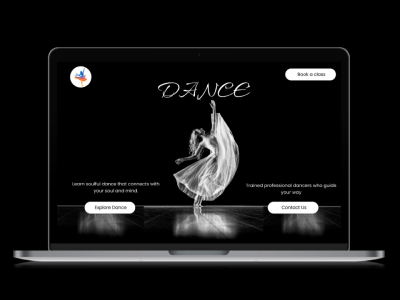 Dance Academy landing page design