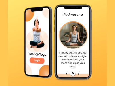 Yoga Asanas App design app branding design icon illustration logo typography ui ux vector