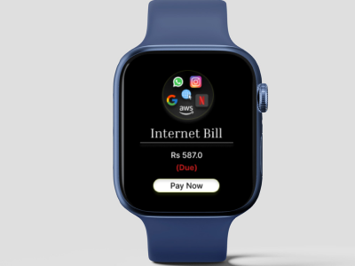 Internet bill payment design for apple watch app branding design icon illustration logo typography ui ux vector