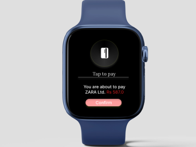 Tap to pay with Apple Watch app branding design icon illustration logo typography ui ux vector