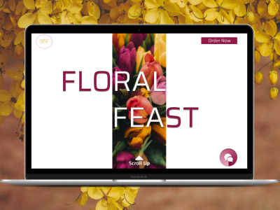 Floral Feast website design