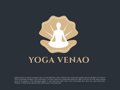 Yoga Logo branding flat logo graphic design logo logo maker shell logo unique logo yoga logo yoga shell logo