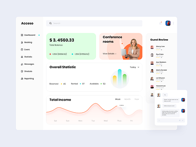 Acceso Web Application analytics app booking app card ui clean dashboad dashboard app interface minimal nazmul hassan page product product design typography ui uigeek ux