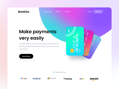 Banklio Card - Web Exploration bankilo banking card cards ui clean exploration finance app financial gradients interface landing landing page product ui uigeek ux wallet web website