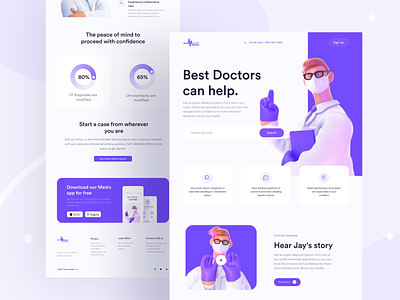 Medix Webdesign clean design doctor doctor appointment doctors health illustration interface landing minimal product uigeek web webdesign