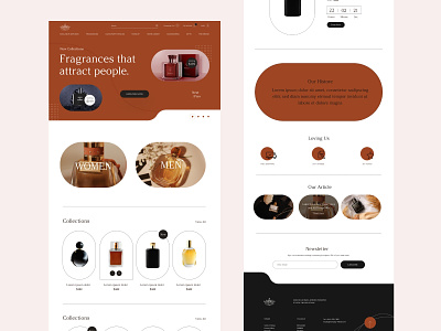 Perfume eCommerce webdesign design ecommerce home page minimal perfume product shop shop app shop design shop website web webdesign