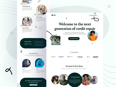 CreditFix Web Design V2 branding interface landing minimal product ui uigeek ux web website