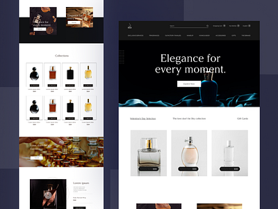 Perfume Ecommerce Webdesign design ecommerce web interface perfume product ui uigeek ux web