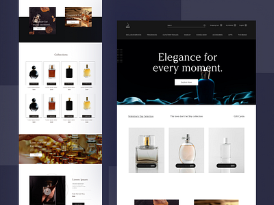 Perfume Ecommerce Webdesign