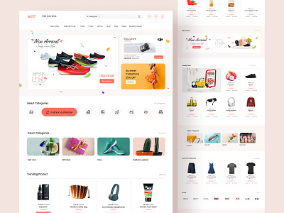 Ecommerce Website Design design ecommerce ecommerce app interface landing page product shop shop card shopify shopping website ui ux web web app