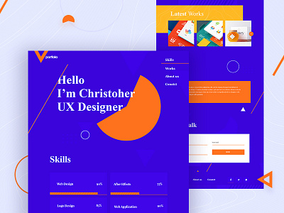 Portfolio Web Exploration agency app branding illustration interface landing portfolio product typography ui ux website