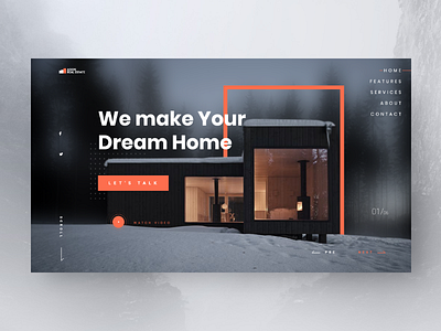 Agon Real Etate Web Exploration clean design interface landing minimal realestate ux web website