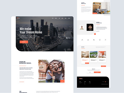 RealEstate Landing Page clean interface landing minimal nazmul hassan product ui uigeek ux web website white