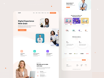 Agency Landing Page branding clean clean ui design interface landing page design landing page ui landingpage minimal nazmul hassan page product ui uigeek ux visual art web website white