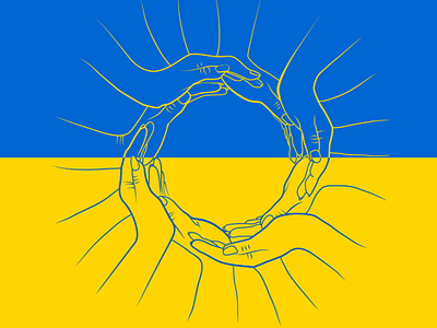 #Support Ukraine! blue close cover creative market design flag graphic design help history pease people sky stop sun support ukraine vector war yellow