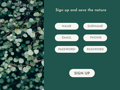 Daily UI Challenge #001 signup