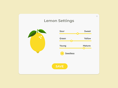 UI7 007 dailyui dailyui007 dailyuichallenge settings