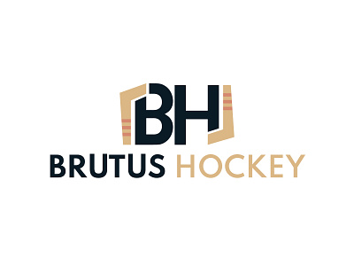 Brutus Hockey Logo hockey logo lettermark logo logo logodesign logofolio logos logotype modern logo