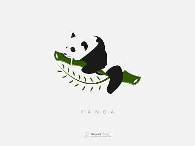 Sleeping Panda Logo Illustration branding design flat graphic design illustration illustrator logo minimal typography vector