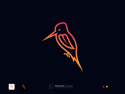 Bird Logo Concept flat graphic design illustrator logo minimal vector