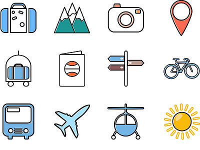 Travel Template icon icons icons set iconset travel