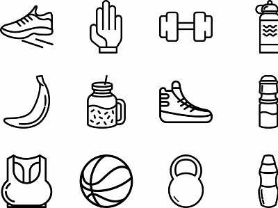 Sports Icon fitness gym icon icons set sports sports logo