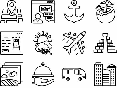 Travel Vacation Icons