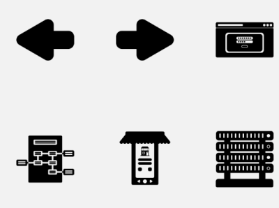 Business And Web business design icons set ui