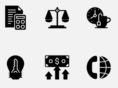Business And Marketing assets business icons set illustration ui