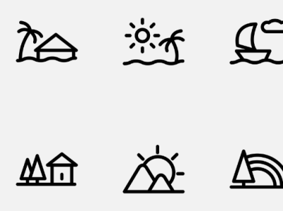 Landscape Icon Set assets icons set landscape ui