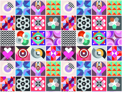 Abstract Geometric Patterns abstract illustration pattern