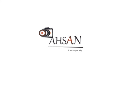 Ahsaan photography logo design graphics design illustrator iluastration logo logo design