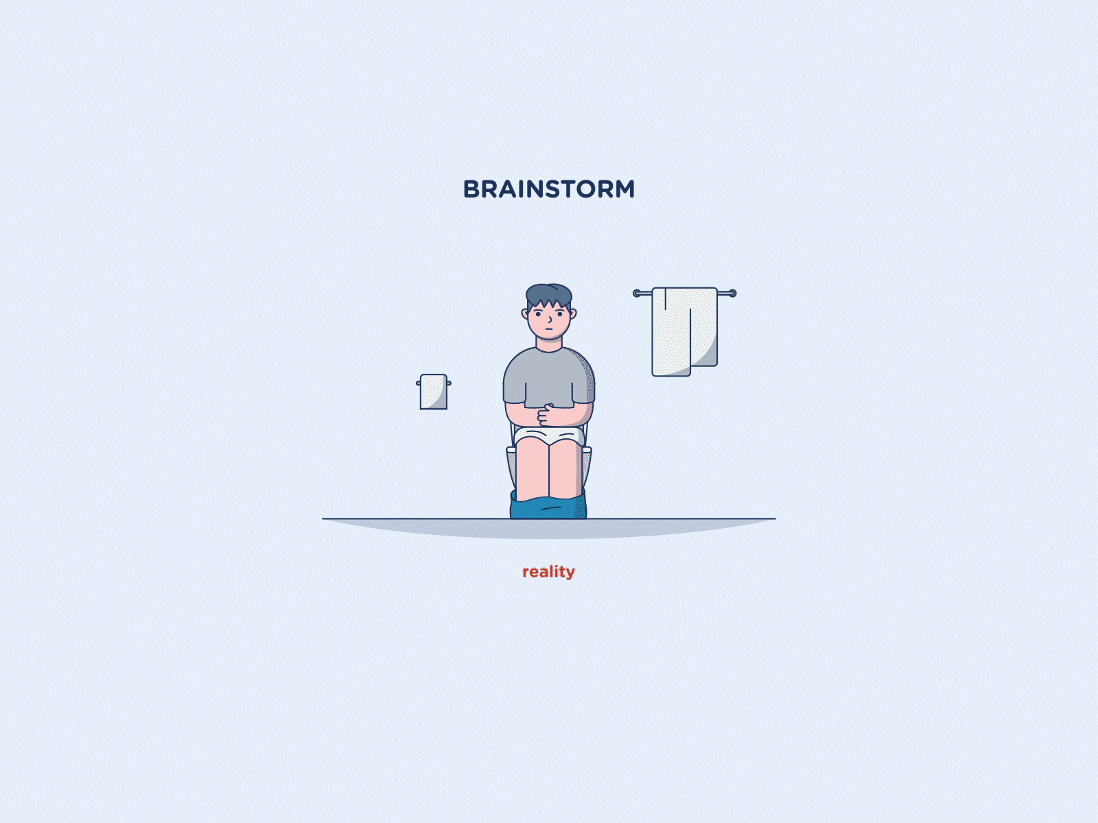 Brainstorm Reality animation brainstorm character design illustration motion motiongraphics reality