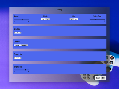 Day7 SettingPage design flat typography ui