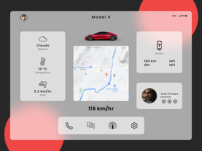 Day34 Car Interface design typography ui