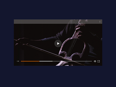 Day57 Video Player design typography ui