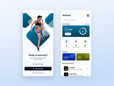 Daily UI Challenge #62 Workout of the day app branding design dribbble flat illustration mobile design typography ui ux