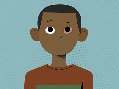 The "Red Eye" Kid 2d 2d animation animation character design design motion graphics video
