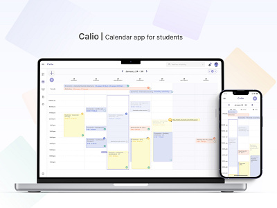 Calendar App app calendar desktop mobile ui ux