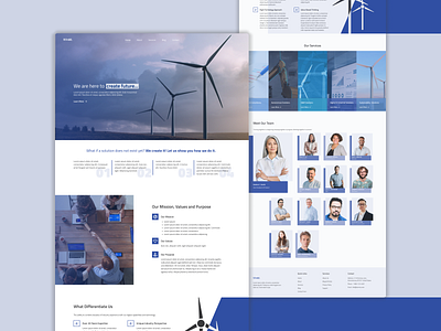 Landing Page Design business consultancy energy home page landing page sustainability ui ux web design website