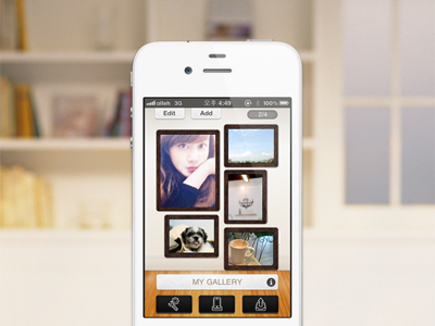 My gallery ipad iphone ui